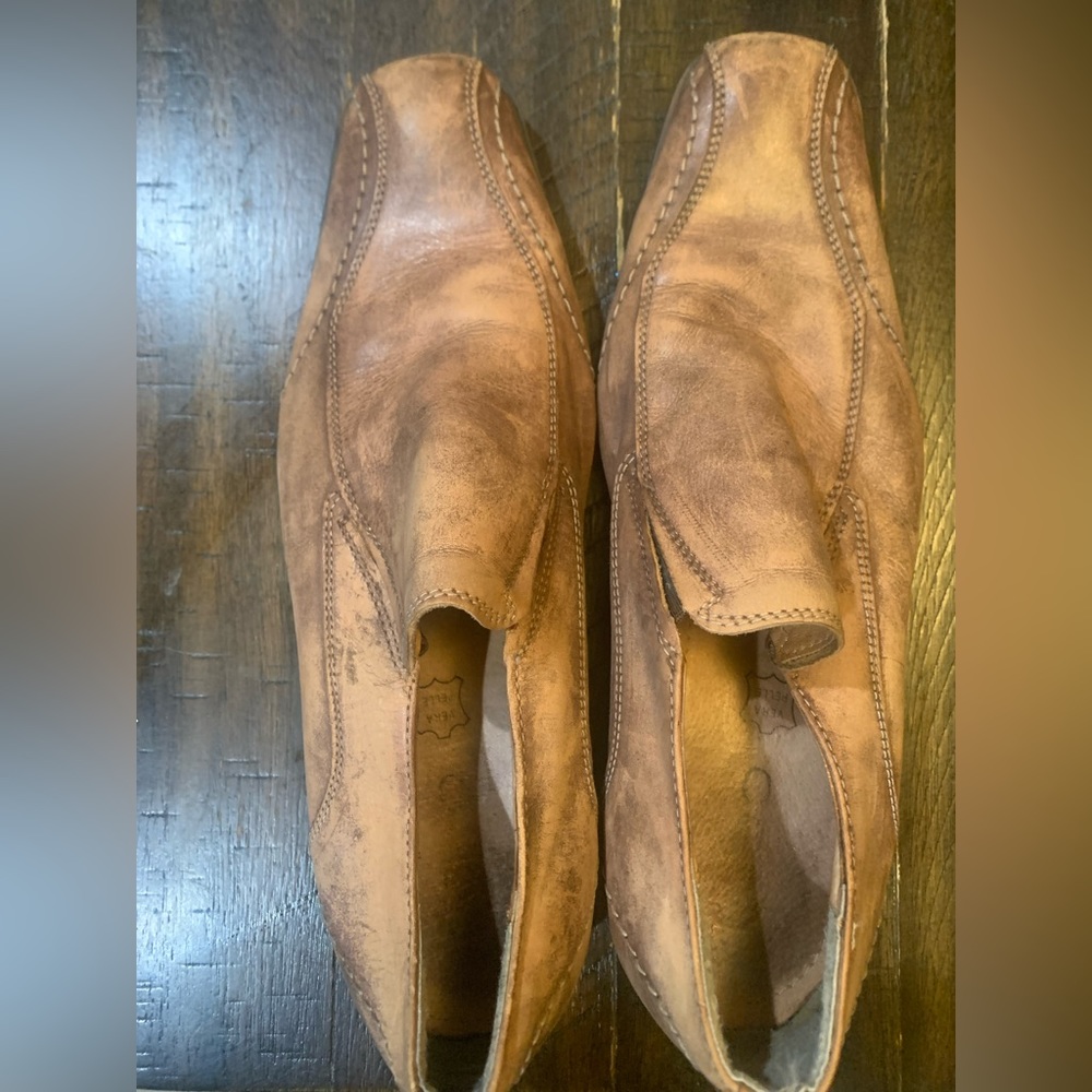 Mens Aldo brown leather made in Romania